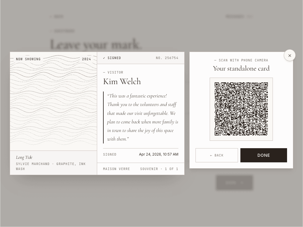 Gallery Guestbook web app example
